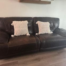 Reclinable Leather Sofa 