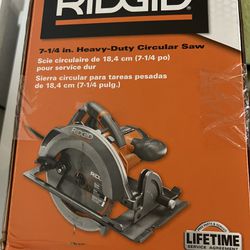 Ridgid 7 1/4 Heavy Duty Circular Saw 
