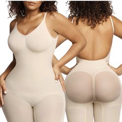 Popilush Shapewear Bodysuit for Women Tummy Control Seamless Backless Body Shaper for Dresses