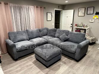 New dark gray sectional