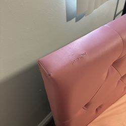 Twin pink bed