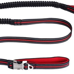 HICOBOS Dog Training Leash 6ft for Large Medium Dogs Padded Traffic Handle Rope - Heavy Duty Shock Absorbing Bungee - Optional Hands Free 