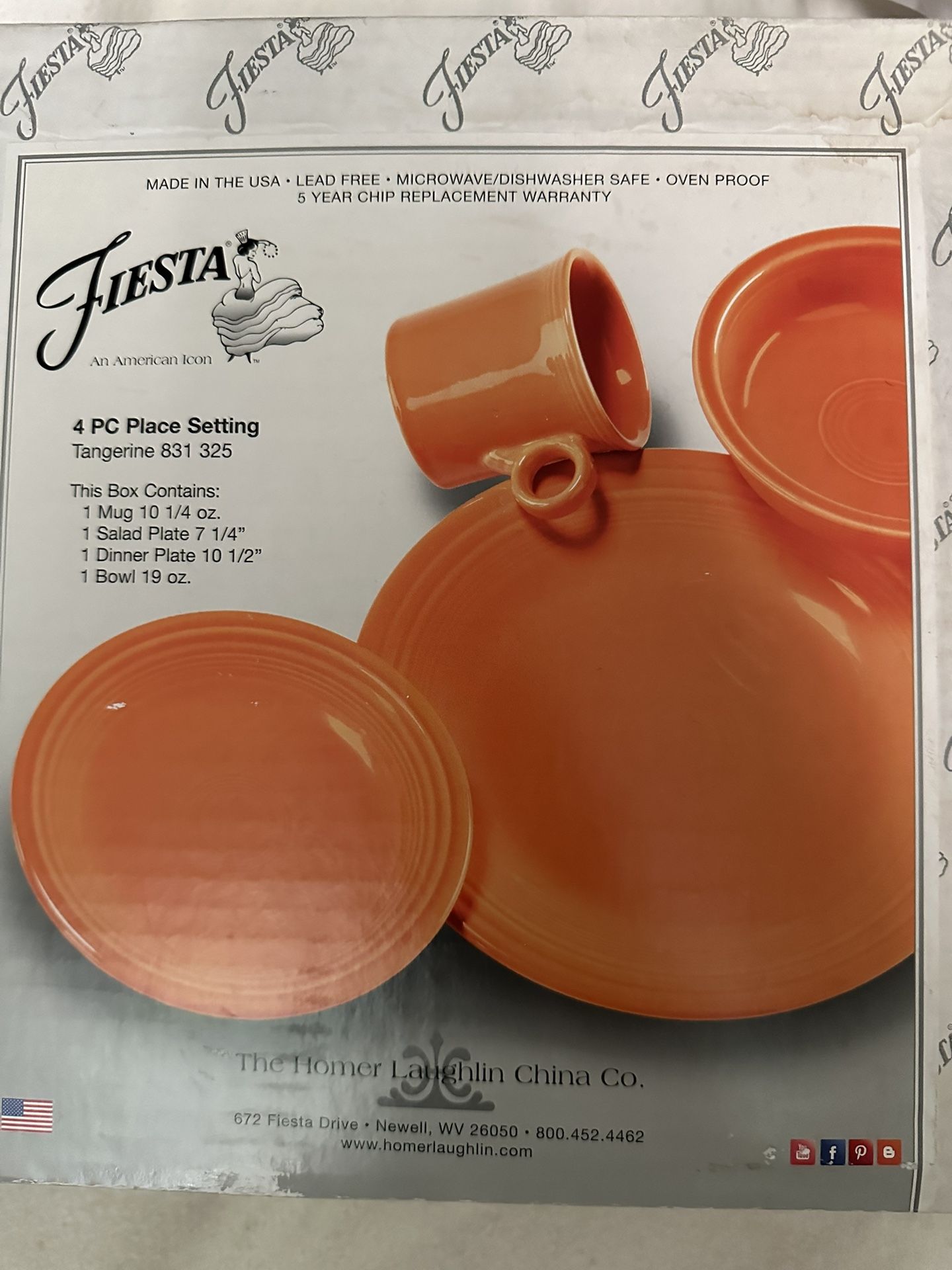 Fiesta Classic Rim 4 Pc. Place Setting, Service for 1