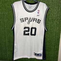 MENS VINTAGE REEBOK MANU GINOBILI SAN ANTONIO SPURS JERSEY MEDIUM E15
