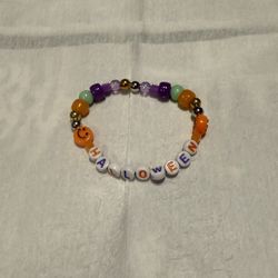 Halloween bracelet/kandi