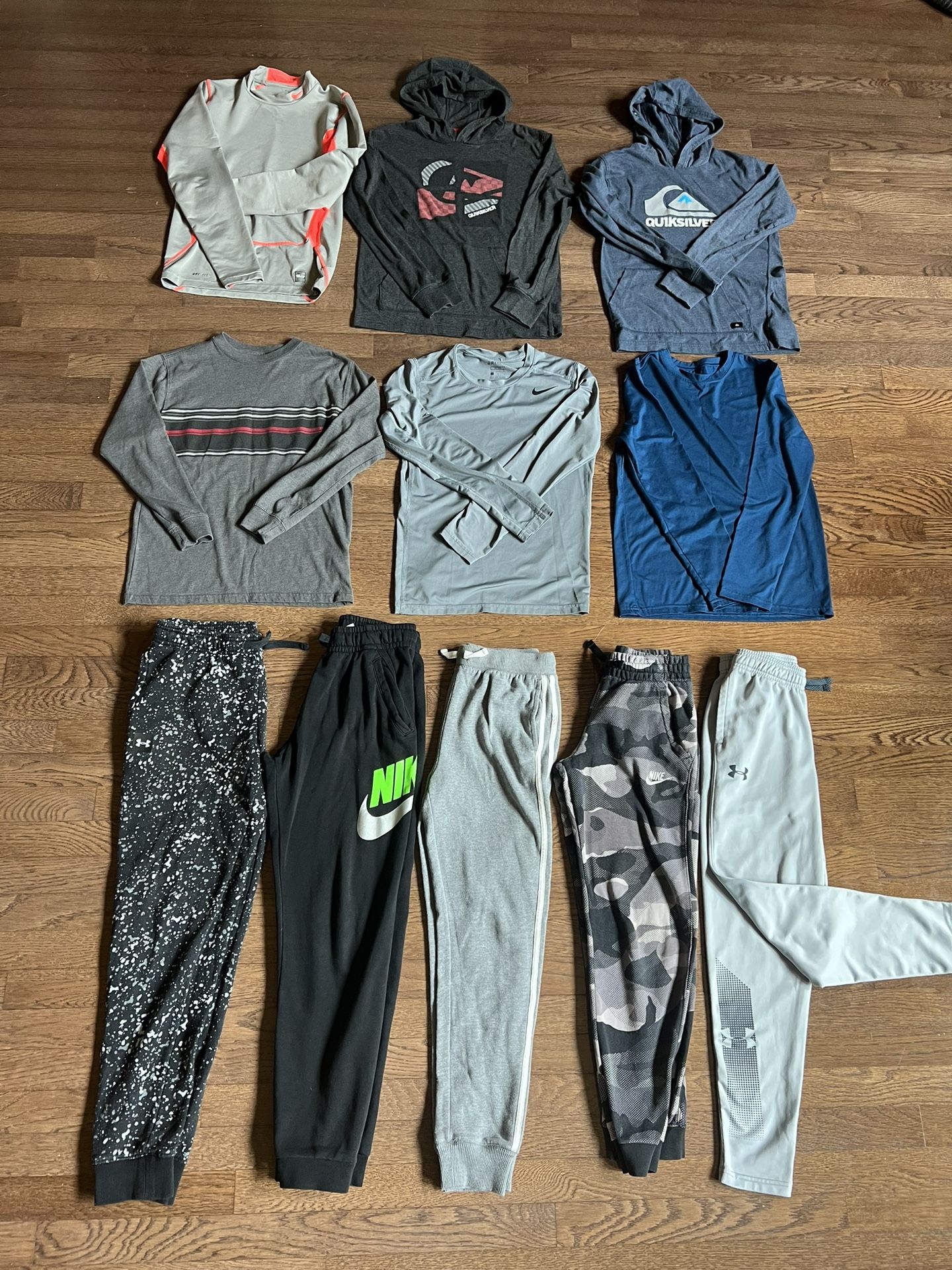 Boys Athletic Pants And Long Sleeve Tees