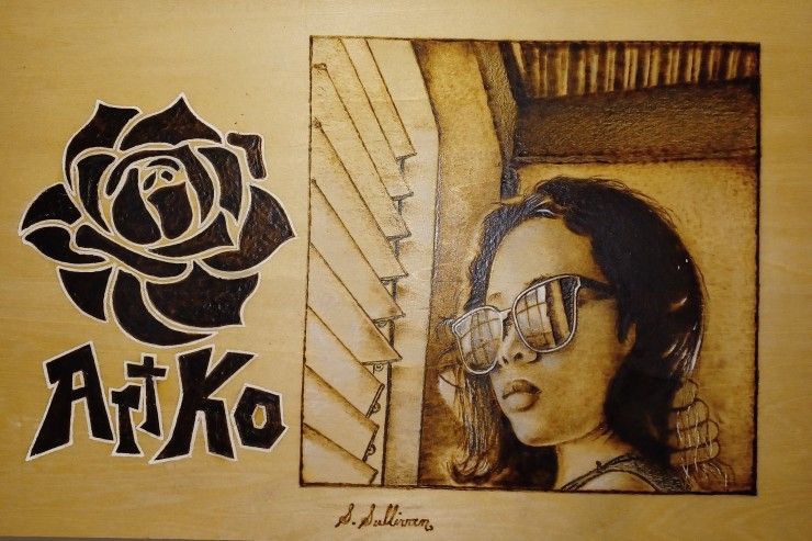 Portraits Burned On Wood 