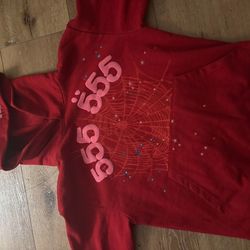 Small Spider hoodie 555 red