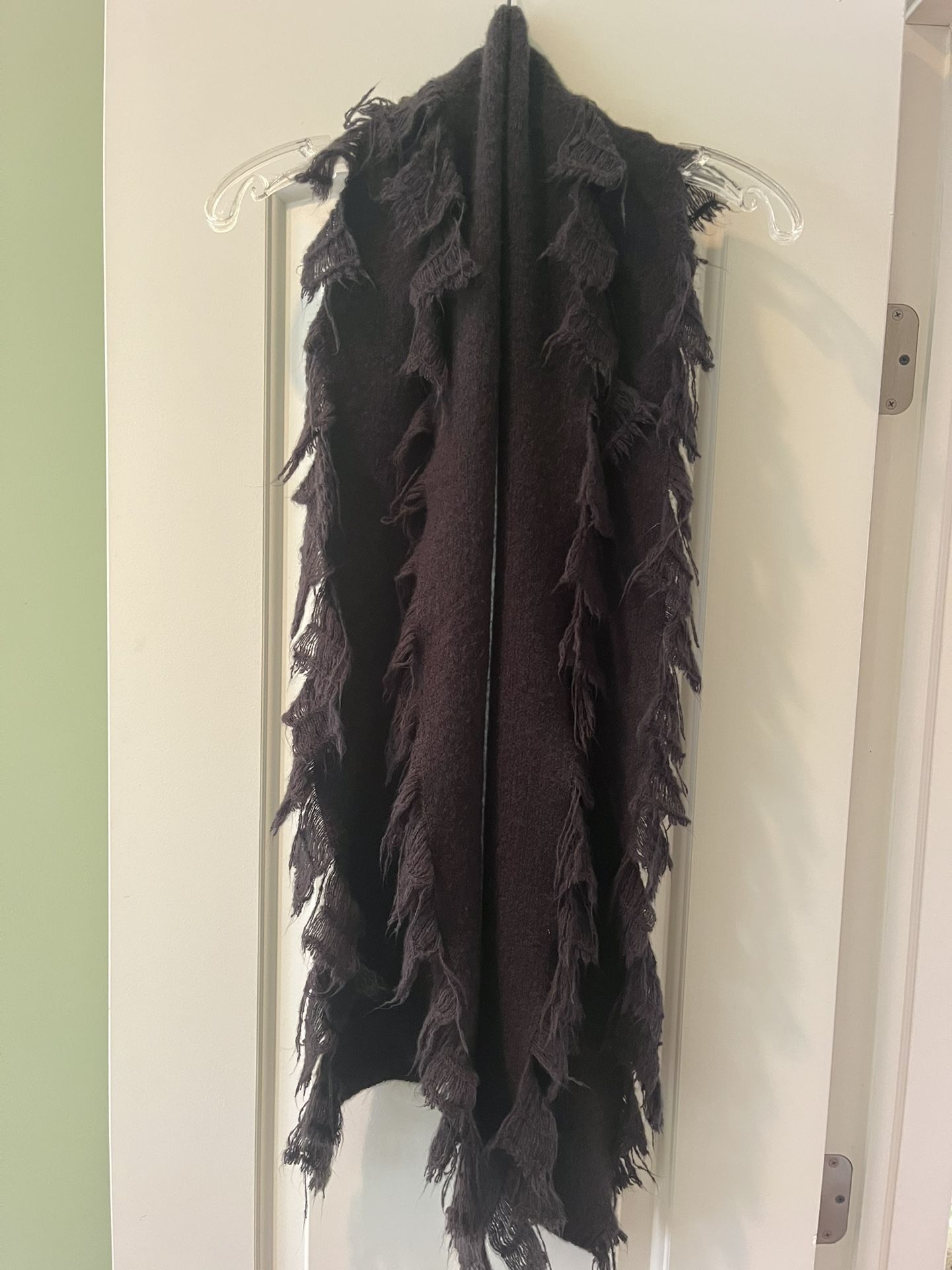 Black Scarf Look Of Cashmere