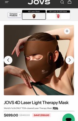 Red light therapy mask