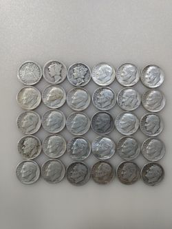 30 Silver Dimes