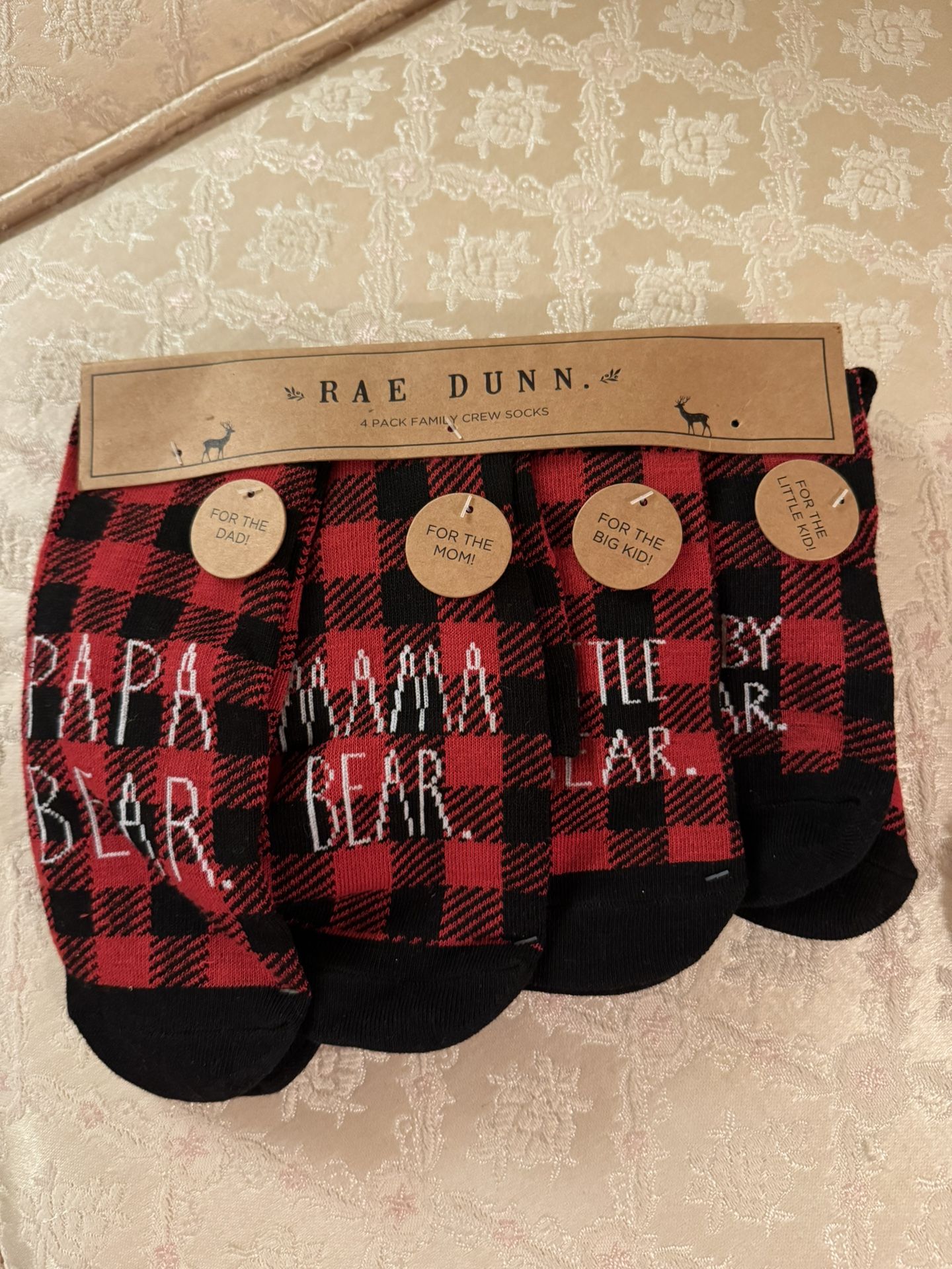 Four Pairs Of Christmas Socks, New