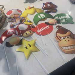 Mario Birthday Props 