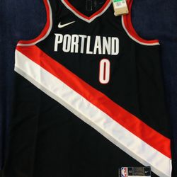 100% Authentic Blazers Damian Lillard Diamond Edition Swingman Jersey Size 52 XL