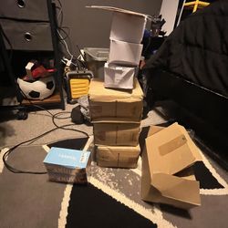 printer with stickers 