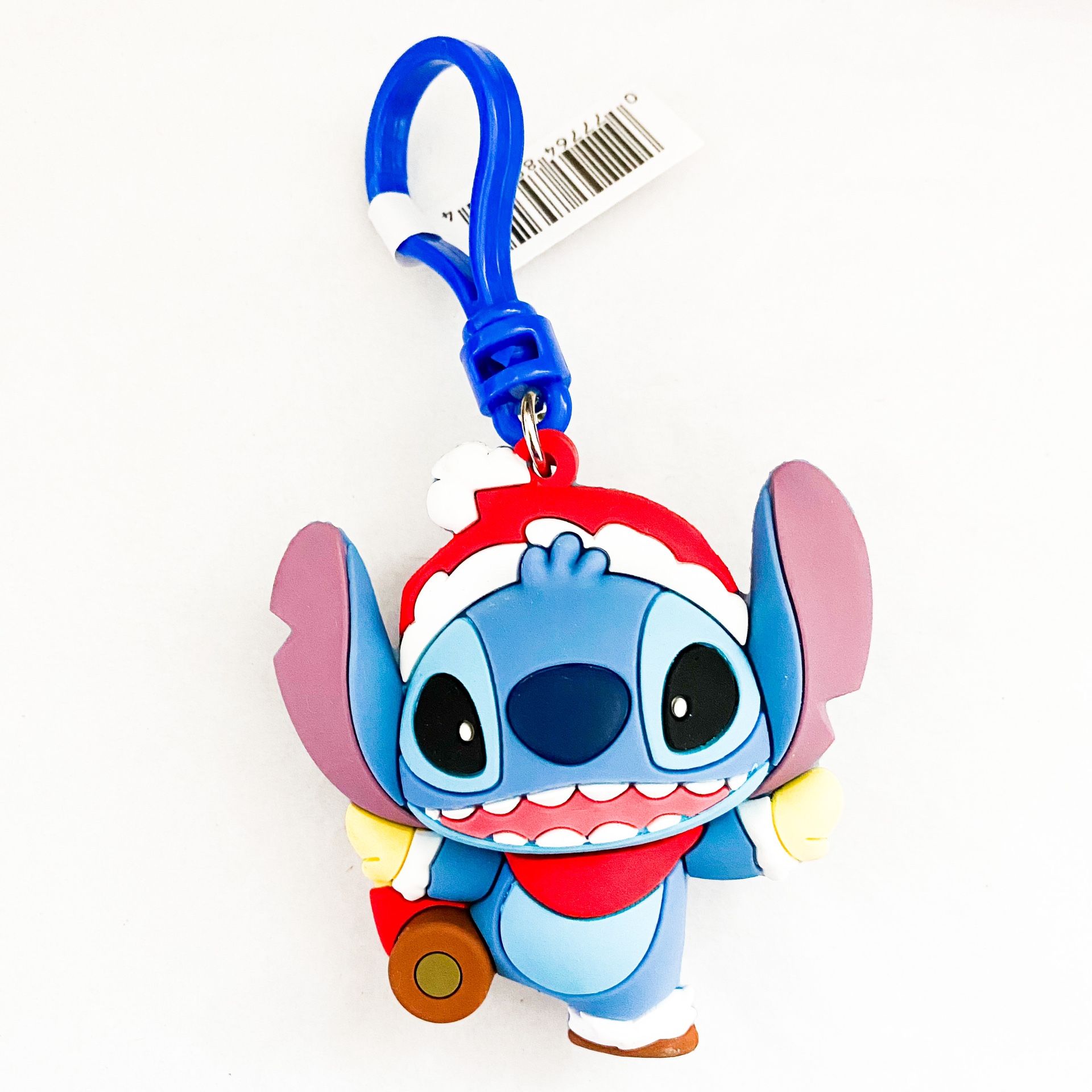 Disney Winter Stitch Bag Clip Keychain