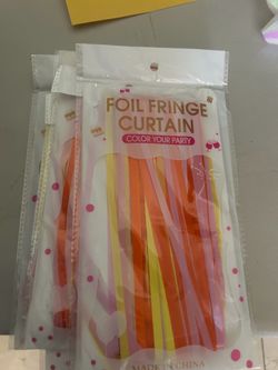 Foil Fringe Curtain Party Decoration