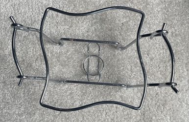 Sienna By Godinger Casserole Dish, Chrome Warmer Stand.  Stand Only As Shown