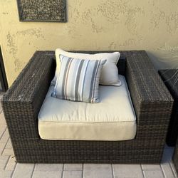 Wicker Club Chairs