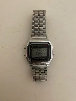 Digital Watch Silver