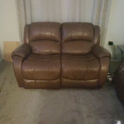Leather Loveseat Sofa