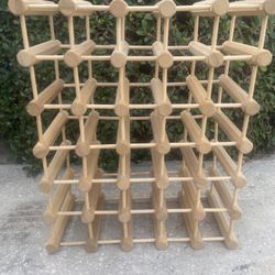 Wooden wine rack