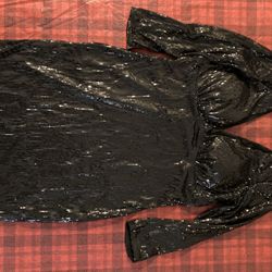 Black Sequin Dress