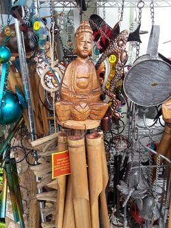 Cool bamboo Buddha wind chime