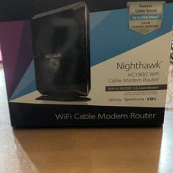 Nighthawk® AC1900 WiFi Cable Modem Router Built-in DOCSIS* 3.0 Cable Modem