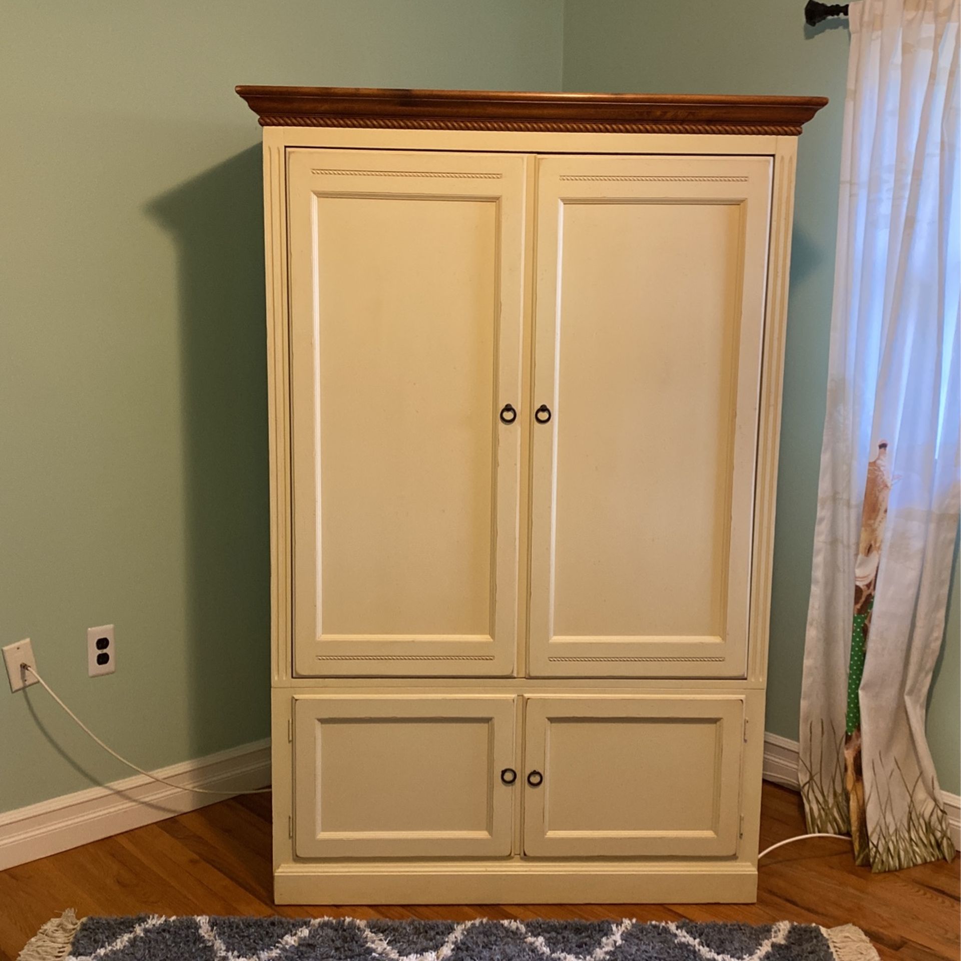 Ethan Allen Entertainment Armoire - Measures 44 in. Length And 71 in Height And 25 in Width