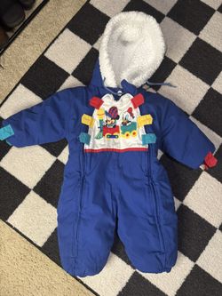 Vintage Mickey Mouse Snowsuit