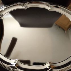 Art Large Judaica Embossed Oval Tray 45cm or 17” apprx