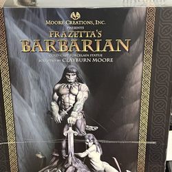 Frazetta Barbarian-Conan Cold Cast Porcelain Clayburn Moore-Sculpture #77/6500 