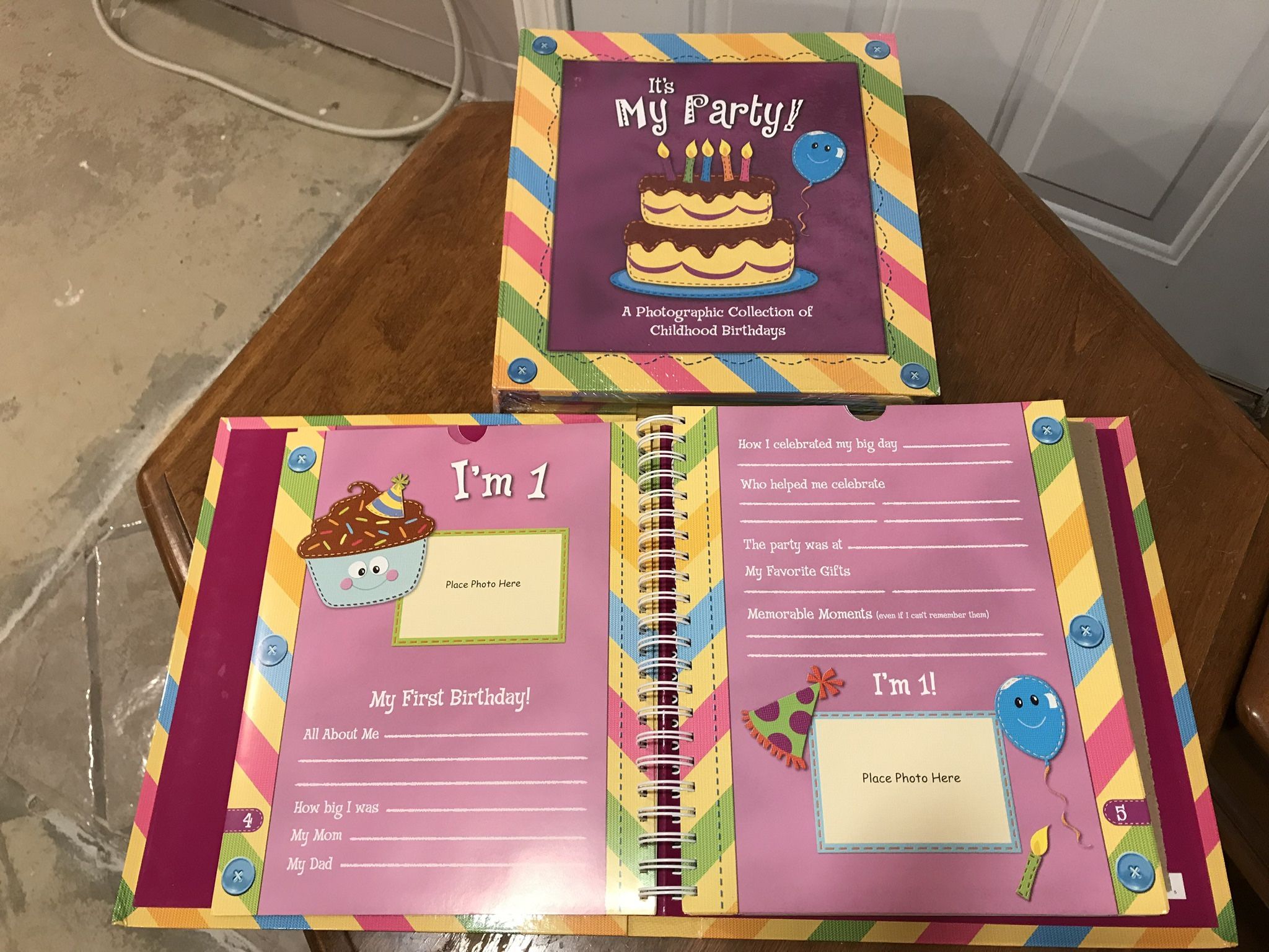 Childhood Birthday Memories Book - Through Age 12