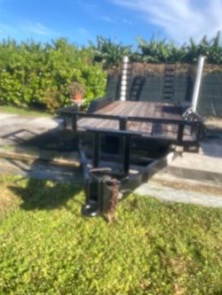 Heavy Duty equipment Trailer 7 x 18
