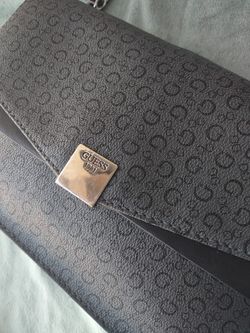 Guess  1981 Vintage Chocolate Monogram Crossbody Purse 