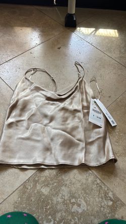Zara Satin Cami Top with Adjustable Straps