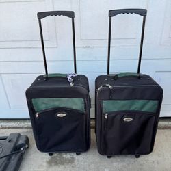 2 Carry-on Luggages  Size 23” Long  13” Depth 8”   $20 Each