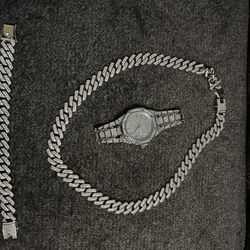 Chain Bracelet And Watch 