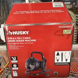 Husky Auger drum  machine for unclogging