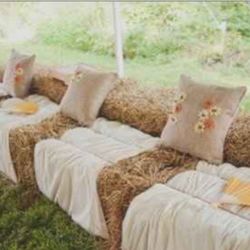 Hay Bales ! Great For Fall Decorations ! Delivery Included 