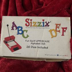 Sizzix Fun serif Uppercase 26 Dies