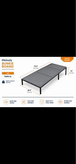 Meliusly Twin XL Bunkie Board