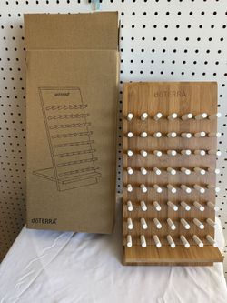doTERRA Essential Oil Bamboo Peg Oil Rack - Darker Color