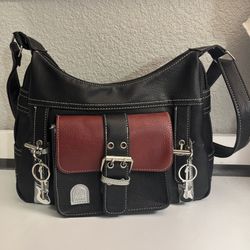 Vintage Leather Shoulder Bag, Retro Crossbody BagPurse