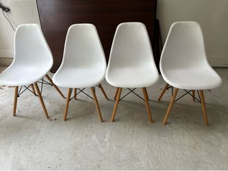 6 Mid-Century Modern Dining Chair Set (4 Side, 2 Armchairs)
