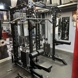Vesta Fitness PRO SERIES Ultimate Half Rack Functional Trainer w/Smith Machine Bar | 320lb Stack | Gym Equipment | Fitness | Commercial | Squat Rack 