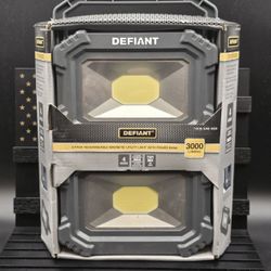 NEW 3000 Lumens Rechargeable Magnetic Utility Light (2-Pack) with Power Bank