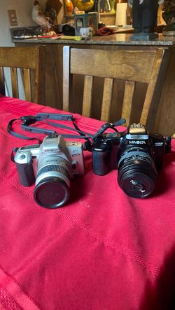 Vintage Minolta film cameras