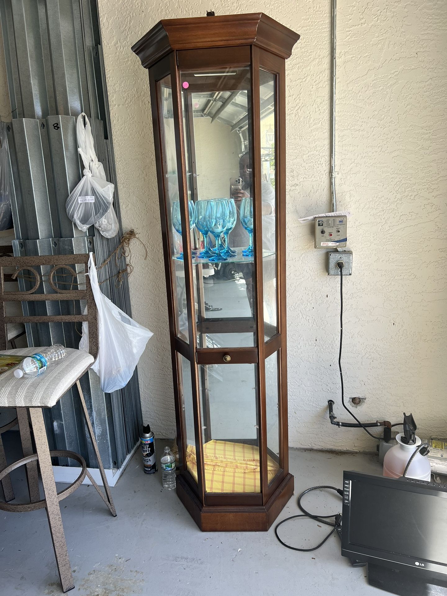 Curio Cabinet With Glass Shelves